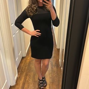Lauren Ralph Lauren Size 4 Black Cocktail Work Christmas Holiday Dress Small